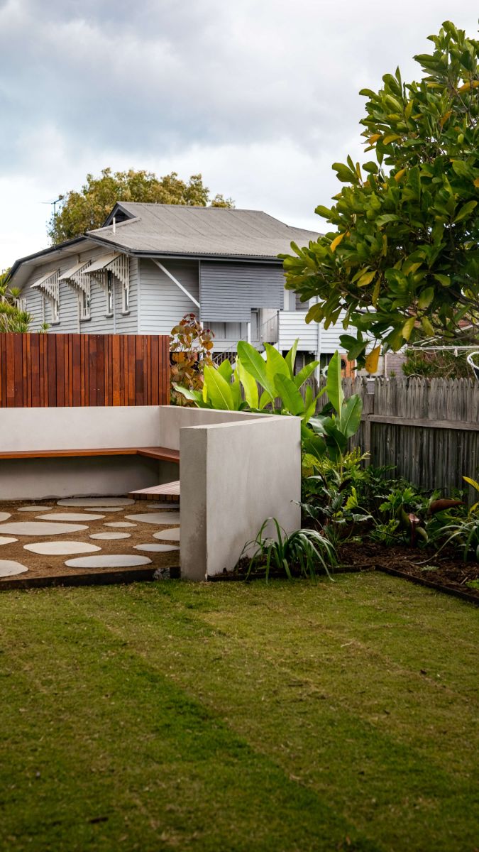 A landscape with a walkway